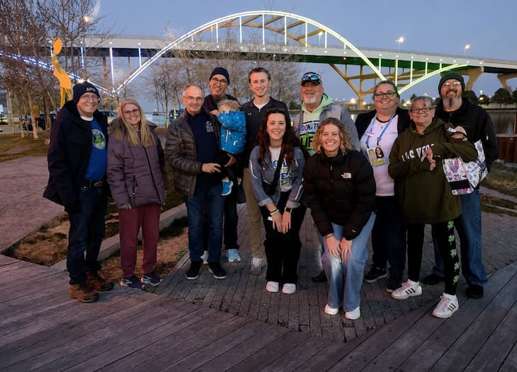 Volunteers at a Light the Hoan Event