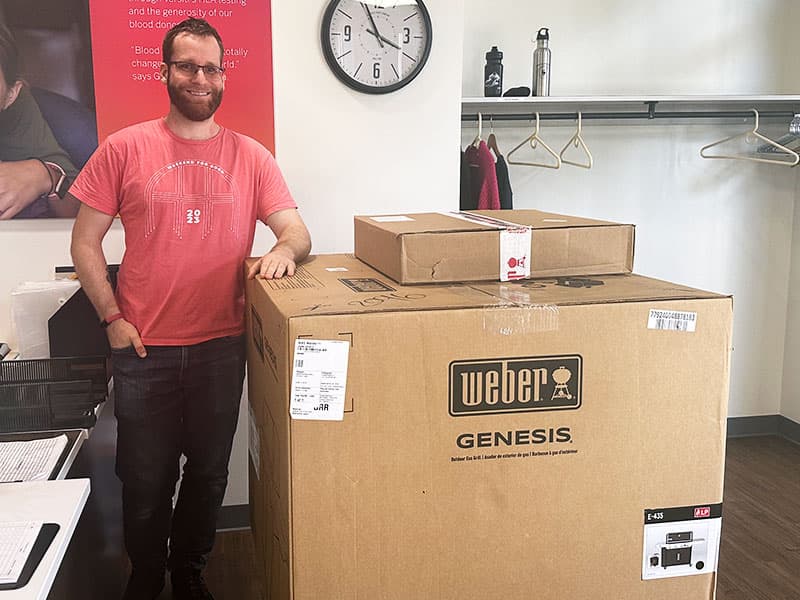 Christopher D. Winner of a Weber Genesis Grill