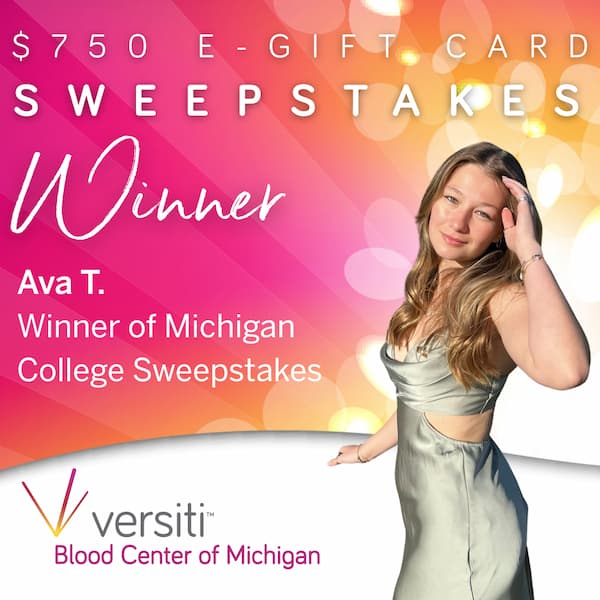 Ava T. Michigan Sweepstakes Winner