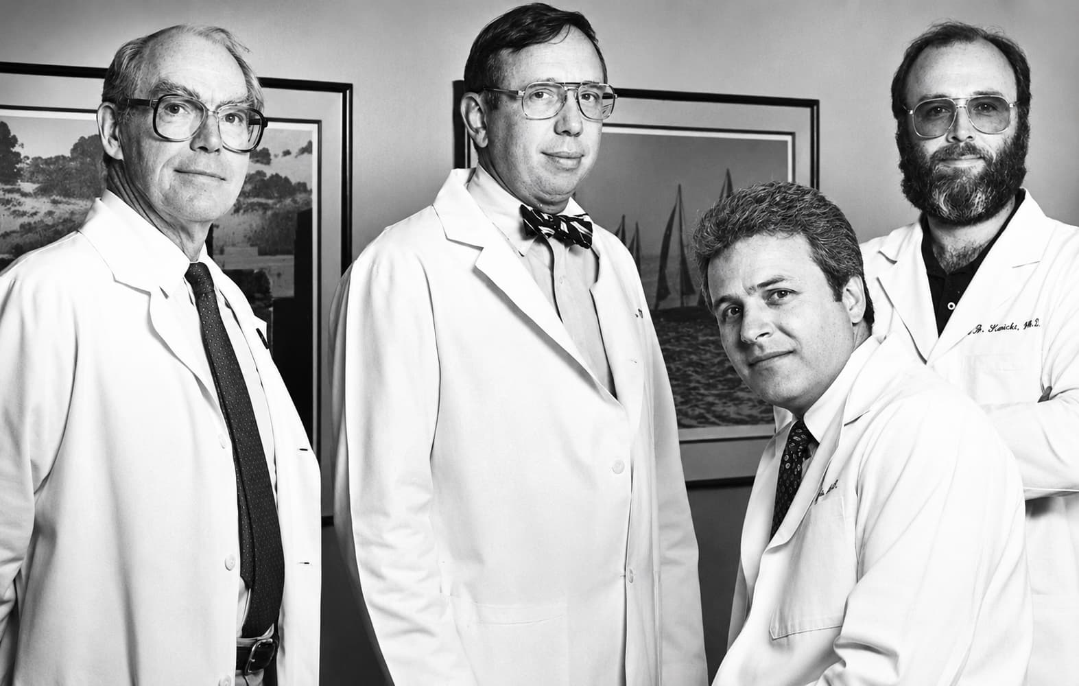 Dr. Richard Aster, Dr. Bob Montgomery, Dr. Thomas J Kunicki and another researcher at the Versiti Blood Research Institute.