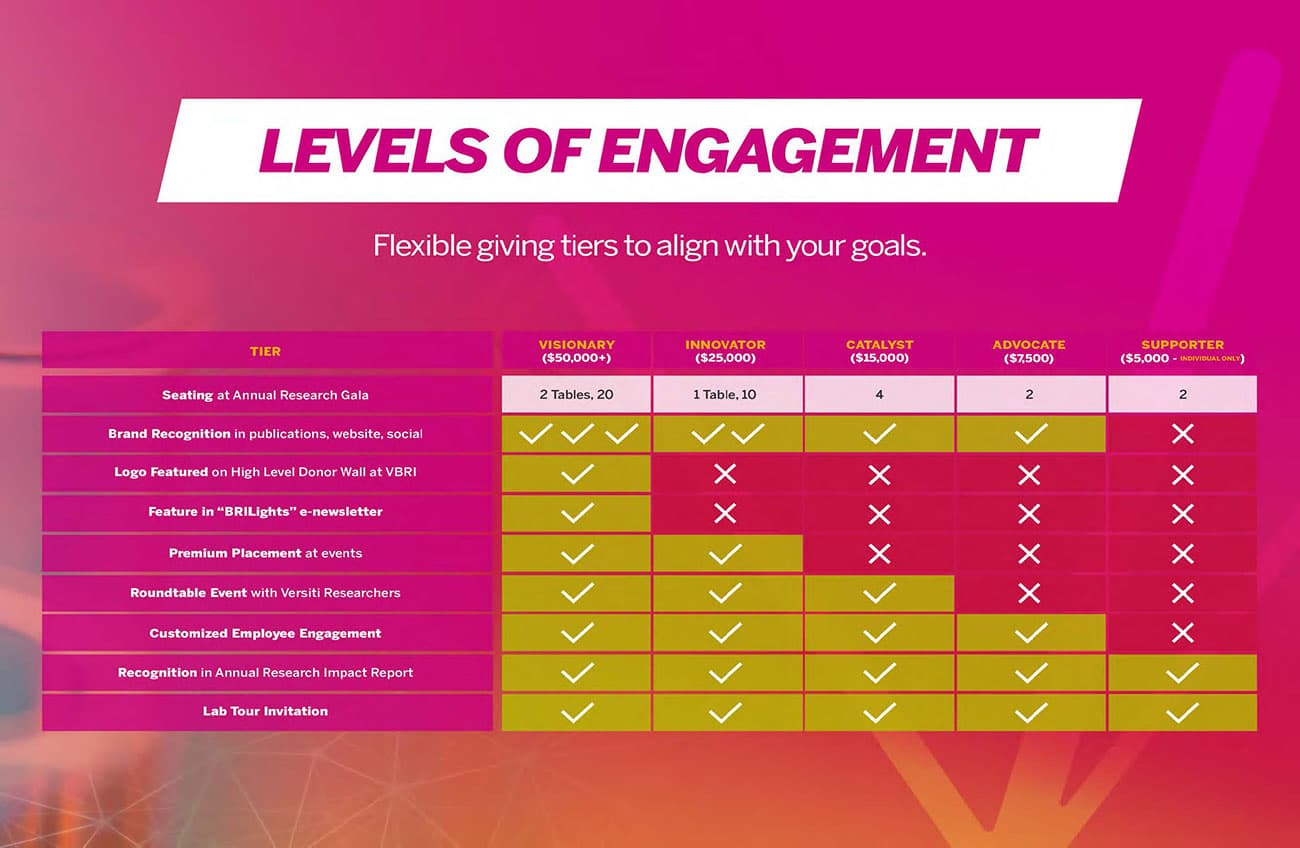 Levels of Engagement Chart