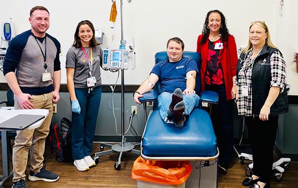 Cody Gunst and the team of Versiti Comprehensive Center for Bleeding Disorders and Patient Pharmacy that helped manage his care.