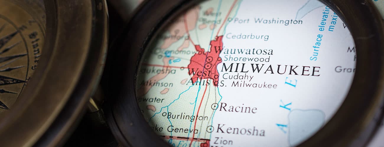 Compass Focusing on Milwaukee