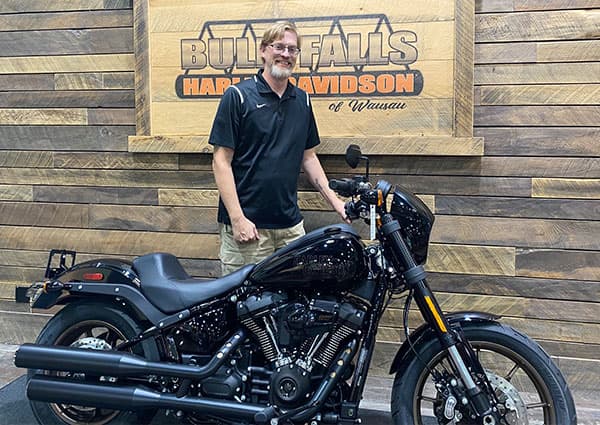 Brian G won a new Harley Davidson motorcycle in the Ride to Save Lives Sweepstakes.